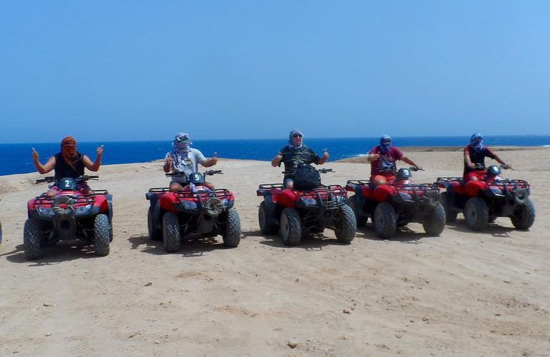 Privates Quad-Abenteuer am Strand bei Sonnenuntergang ab Sahl Hasheesh